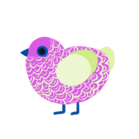 (unnamed), a orchid and apple chicken with a double-lace pattern