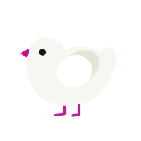 project, a white chicken