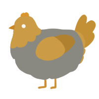 6 mods 3 splice, a ash and gold chicken with a head pattern