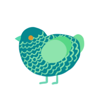 nubs, a teal and spring chicken with a lace pattern