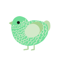 (unnamed), a spring and gluppy chicken with a lace pattern