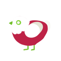 (unnamed), a crimson and white chicken with a head pattern