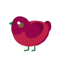 (unnamed), a crimson and maroon chicken with a head pattern