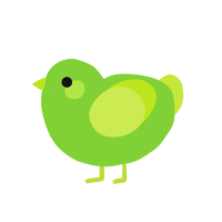 Greeble, a grass and lime chicken