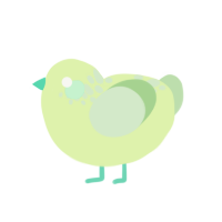 (unnamed), a apple and gluppy chicken with a neck-speckle pattern