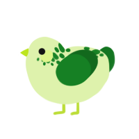 (unnamed), a apple and leaf chicken with a neck-speckle pattern