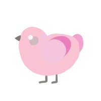 (unnamed), a rose and pink chicken with a neck-speckle pattern