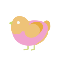 Lemonade, a pink and honey chicken with a head pattern