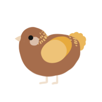 (unnamed), a brown and honey chicken with a neck-band pattern