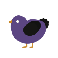 (unnamed), a overcast and black chicken