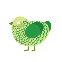 (unnamed), a lemon and viridian chicken with a lace pattern