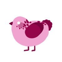 (unnamed), a pink and maroon chicken with a neck-speckle pattern