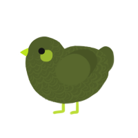 (unnamed), a olive chicken with a double-lace pattern