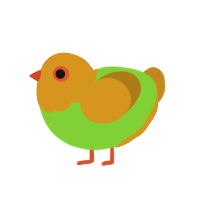 (unnamed), a grass and ochre chicken with a head pattern