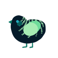 Deepsea Hackerman, a tumblr and mint chicken with a half-bar pattern