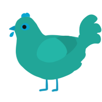 Gone Girl, a turquoise chicken