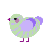 (unnamed), a gluppy and lilac chicken with a bar pattern