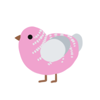 (unnamed), a pink and mist chicken with a half-bar pattern