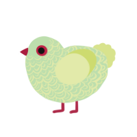 (unnamed), a gluppy and lemon chicken with a double-lace pattern