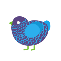 (unnamed), a overcast and sky chicken with a lace pattern