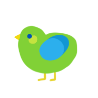 sour candy, a grass and sky chicken