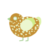 Apple Pie, a gold and apple chicken with a speckle pattern
