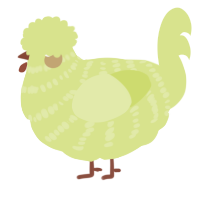 (unnamed), a lemon chicken with a bar pattern