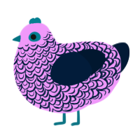 (unnamed), a lavender and tumblr chicken with a double-lace pattern