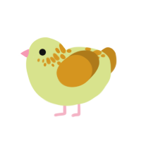 (unnamed), a lemon and ochre chicken with a neck-speckle pattern