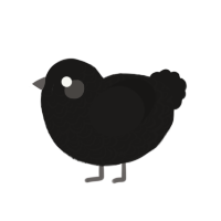 (unnamed), a sable chicken with a double-lace pattern