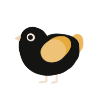 (unnamed), a black and honey chicken