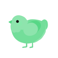 Ghost, a spring chicken with a head pattern