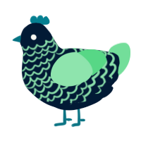 Aquarium gravel, a tumblr and spring chicken with a lace pattern