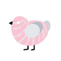 (unnamed), a rose and mist chicken with a bar pattern