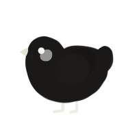 Lost Kid, a sable chicken