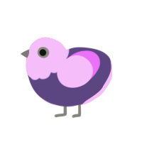 (unnamed), a overcast and lavender chicken with a head pattern