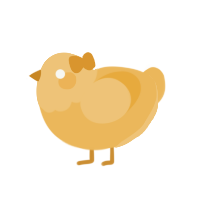 Hive, a honey chicken with a head pattern