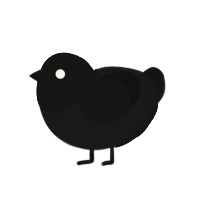 (unnamed), a sable and black chicken with a head pattern