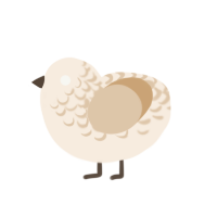 (unnamed), a cream and beige chicken with a half-lace pattern