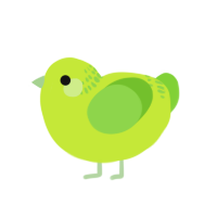 (unnamed), a lime and grass chicken with a neck-band pattern
