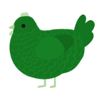 (unnamed), a leaf chicken with a lace pattern