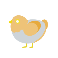 (unnamed), a mist and honey chicken with a head pattern