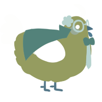 Ilmari, a chartreuse and apple chicken