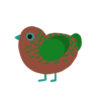 (unnamed), a russet and leaf chicken with a half-lace pattern