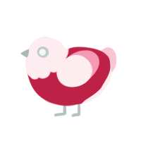 (unnamed), a crimson and rose chicken with a head pattern