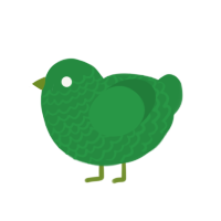 xxy viri, a viridian chicken with a lace pattern