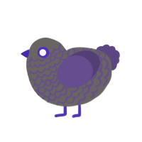 (unnamed), a grey and overcast chicken with a lace pattern