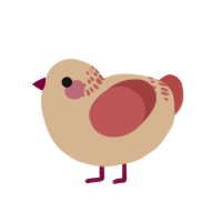 (unnamed), a beige and red chicken with a neck-band pattern