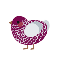 (unnamed), a wine and mist chicken with a lace pattern