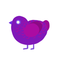 (unnamed), a violet and plum chicken with a half-lace pattern